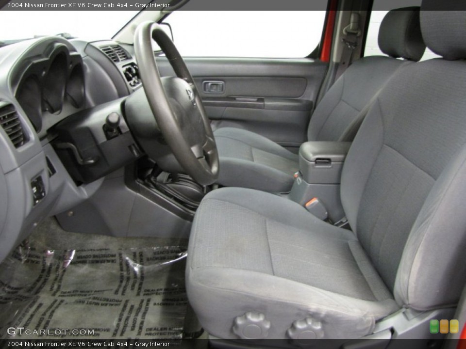 Gray Interior Photo for the 2004 Nissan Frontier XE V6 Crew Cab 4x4 #71153472