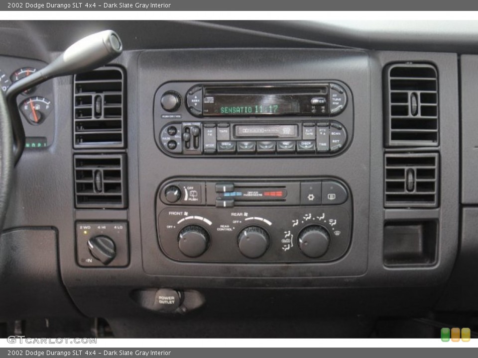 Dark Slate Gray Interior Controls for the 2002 Dodge Durango SLT 4x4 #71153508