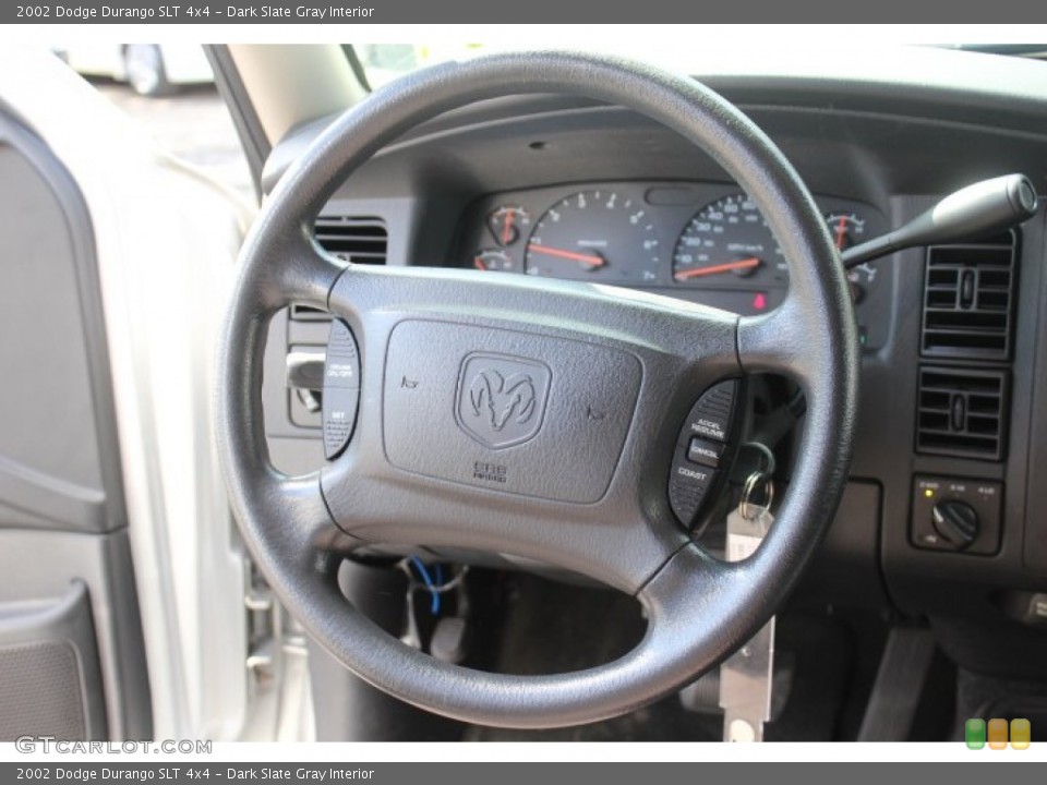 Dark Slate Gray Interior Steering Wheel for the 2002 Dodge Durango SLT 4x4 #71153514