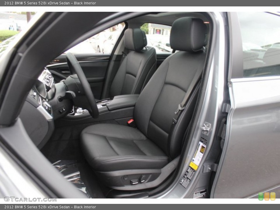 Black Interior Front Seat for the 2012 BMW 5 Series 528i xDrive Sedan #71154735