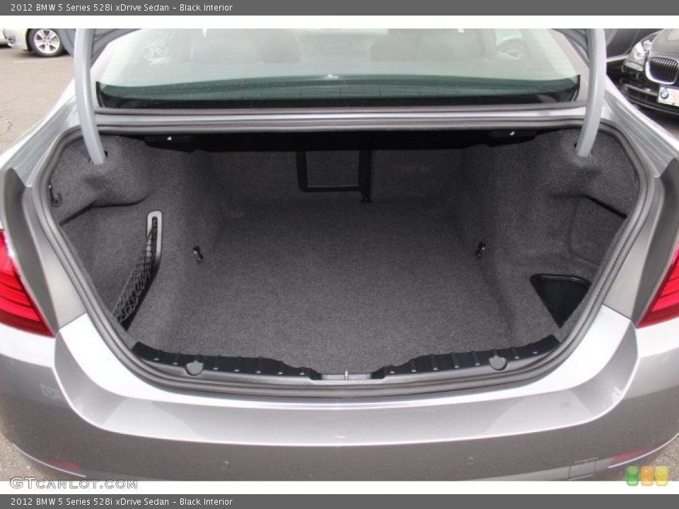 Black Interior Trunk for the 2012 BMW 5 Series 528i xDrive Sedan #71154813