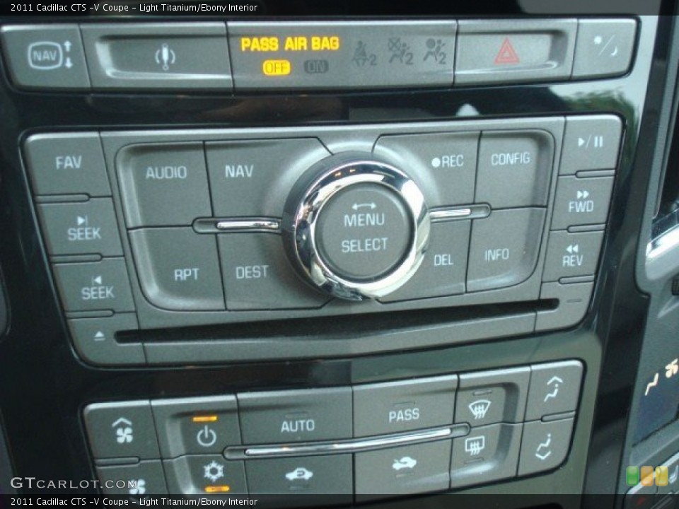 Light Titanium/Ebony Interior Controls for the 2011 Cadillac CTS -V Coupe #71155155