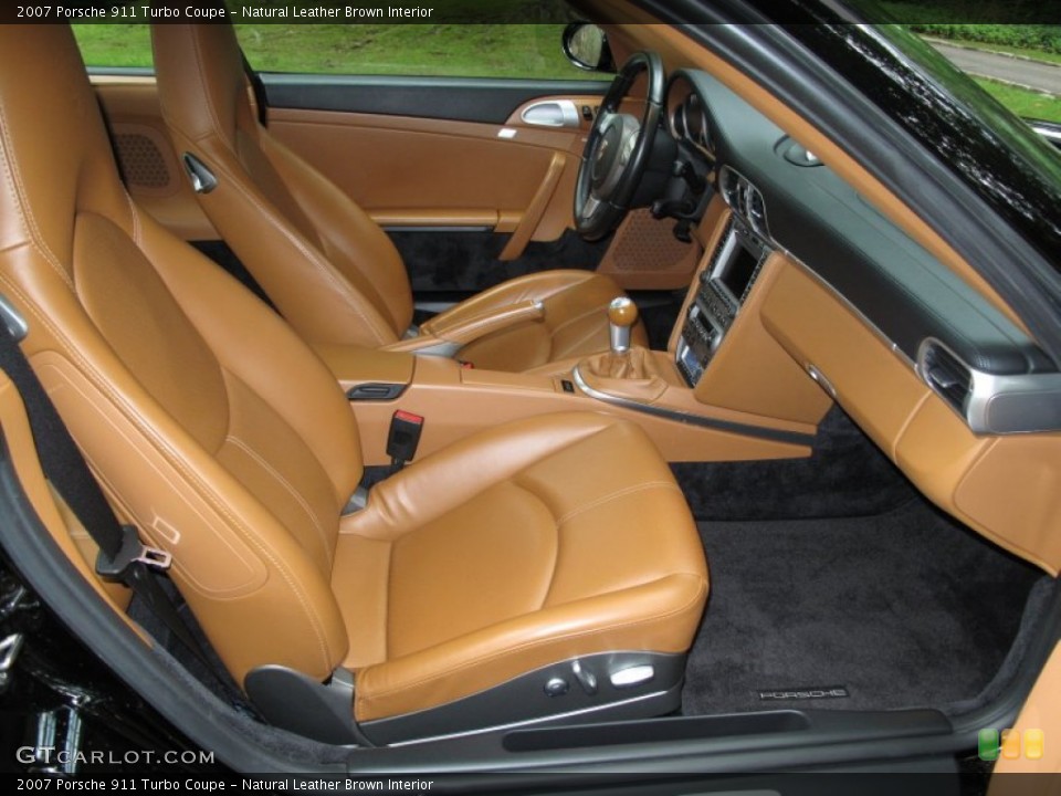 Natural Leather Brown Interior Photo for the 2007 Porsche 911 Turbo Coupe #71155365