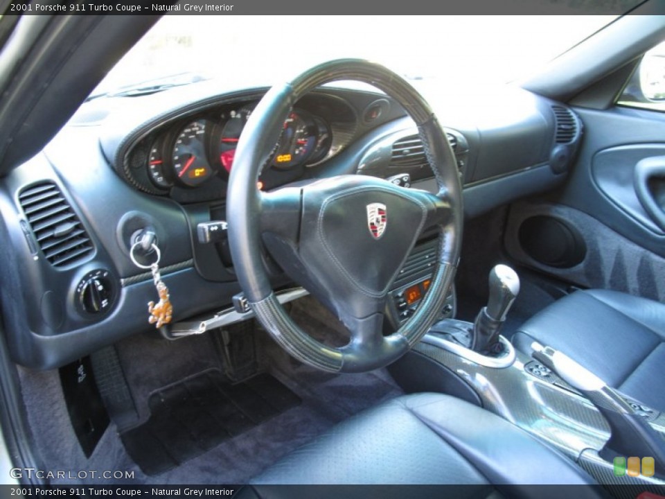 Natural Grey Interior Prime Interior for the 2001 Porsche 911 Turbo Coupe #71155602