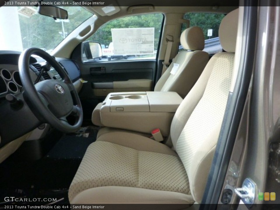Sand Beige Interior Photo for the 2013 Toyota Tundra Double Cab 4x4 #71158524