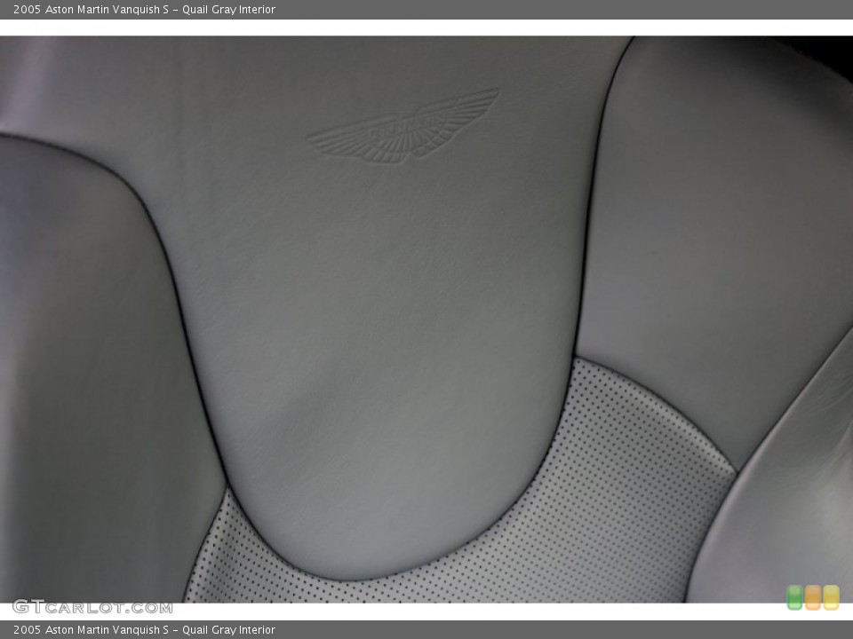 Quail Gray Interior Front Seat for the 2005 Aston Martin Vanquish S #71160159