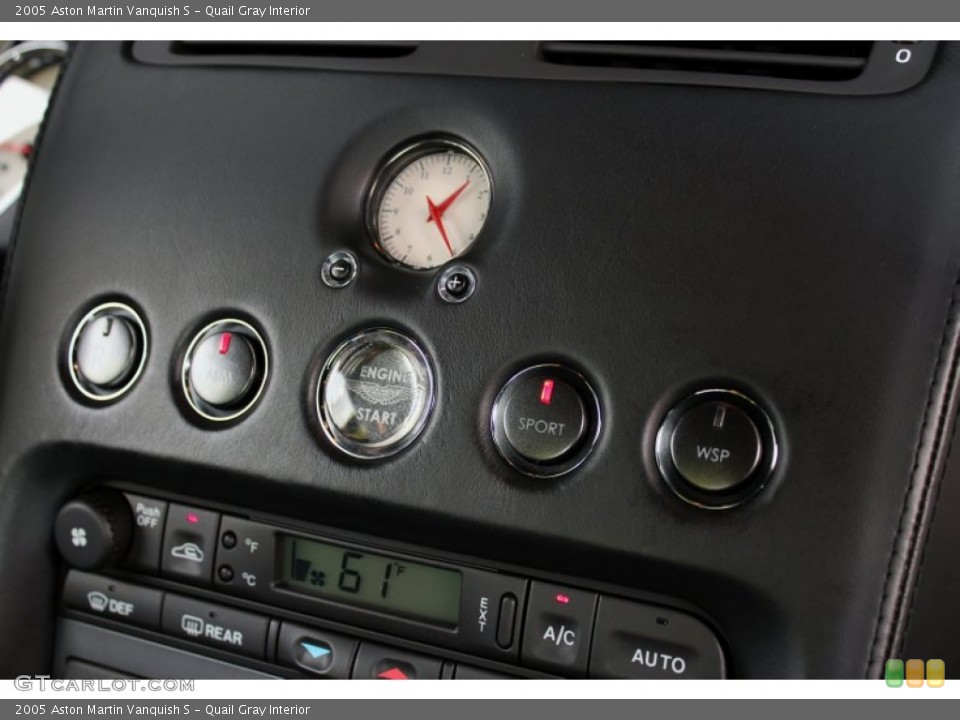 Quail Gray Interior Controls for the 2005 Aston Martin Vanquish S #71160291