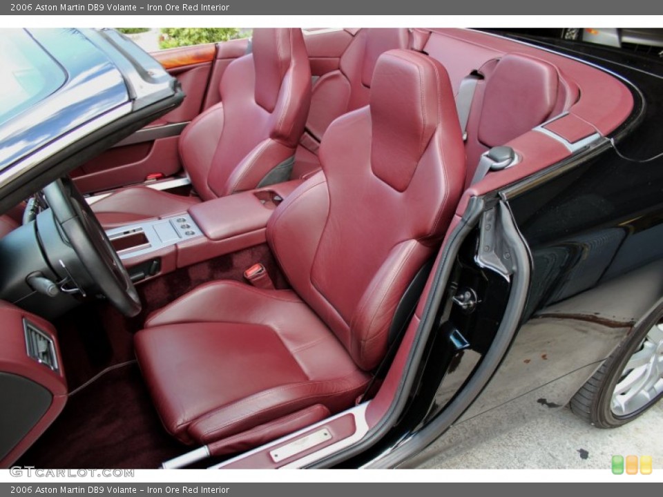 Iron Ore Red Interior Front Seat for the 2006 Aston Martin DB9 Volante #71160585