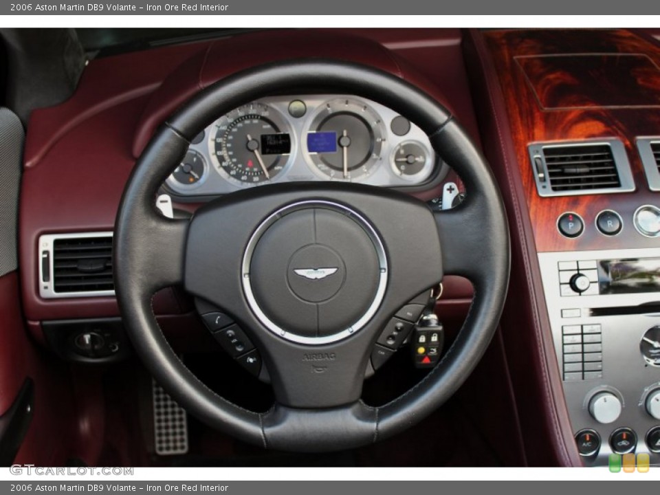 Iron Ore Red Interior Steering Wheel for the 2006 Aston Martin DB9 Volante #71160711