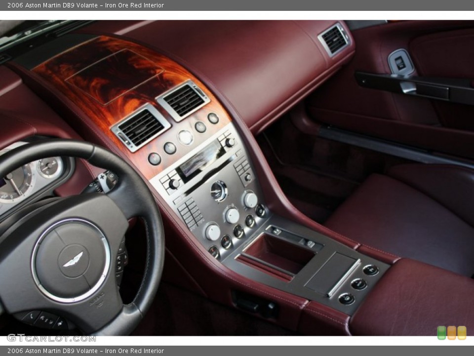 Iron Ore Red Interior Controls for the 2006 Aston Martin DB9 Volante #71160726