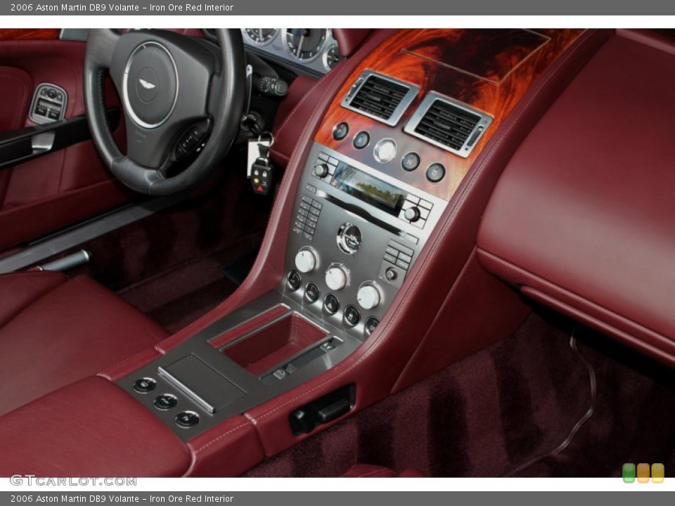 Iron Ore Red Interior Controls for the 2006 Aston Martin DB9 Volante #71160762