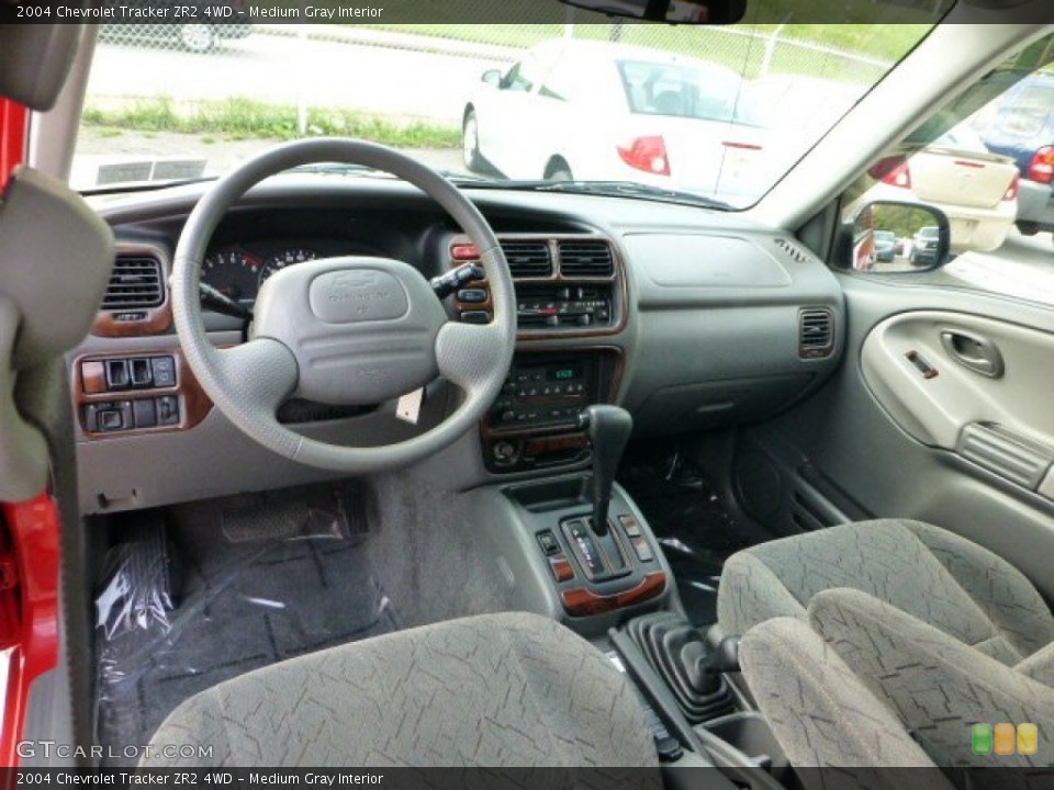 Medium Gray Interior Prime Interior for the 2004 Chevrolet Tracker ZR2 4WD #71161254