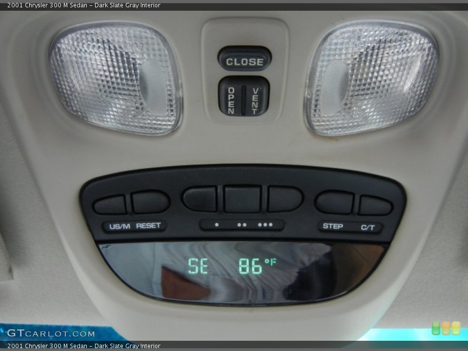 Dark Slate Gray Interior Controls for the 2001 Chrysler 300 M Sedan #71163297