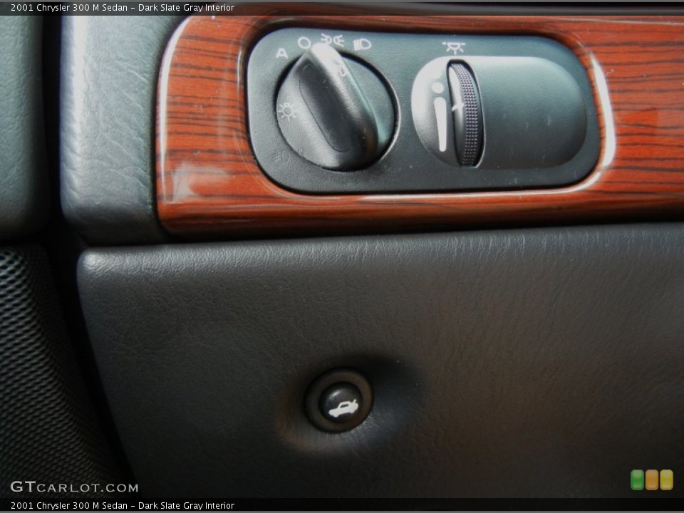 Dark Slate Gray Interior Controls for the 2001 Chrysler 300 M Sedan #71163303
