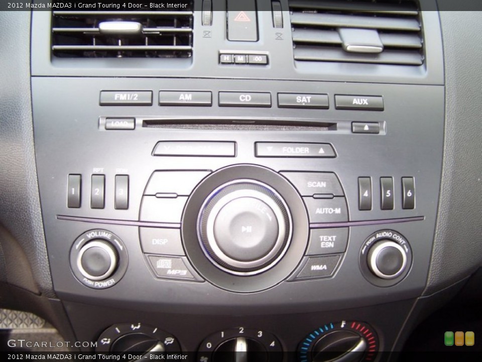 Black Interior Audio System for the 2012 Mazda MAZDA3 i Grand Touring 4 Door #71164401