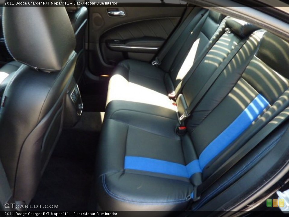 Black/Mopar Blue Interior Rear Seat for the 2011 Dodge Charger R/T Mopar '11 #71168211