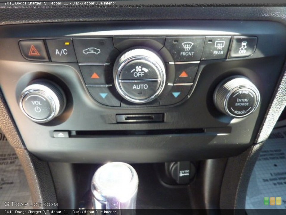 Black/Mopar Blue Interior Controls for the 2011 Dodge Charger R/T Mopar '11 #71168286