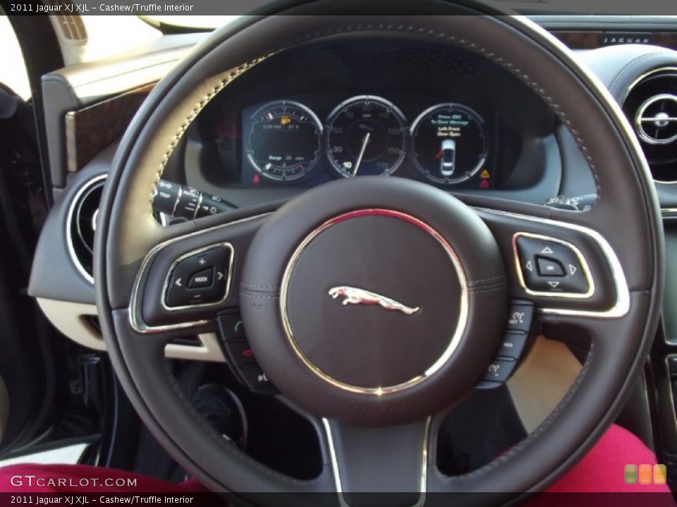 Cashew/Truffle Interior Steering Wheel for the 2011 Jaguar XJ XJL #71172126