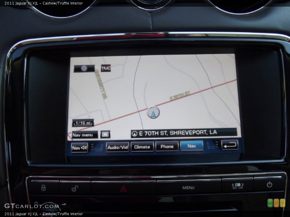 Cashew/Truffle Interior Navigation for the 2011 Jaguar XJ XJL #71172144