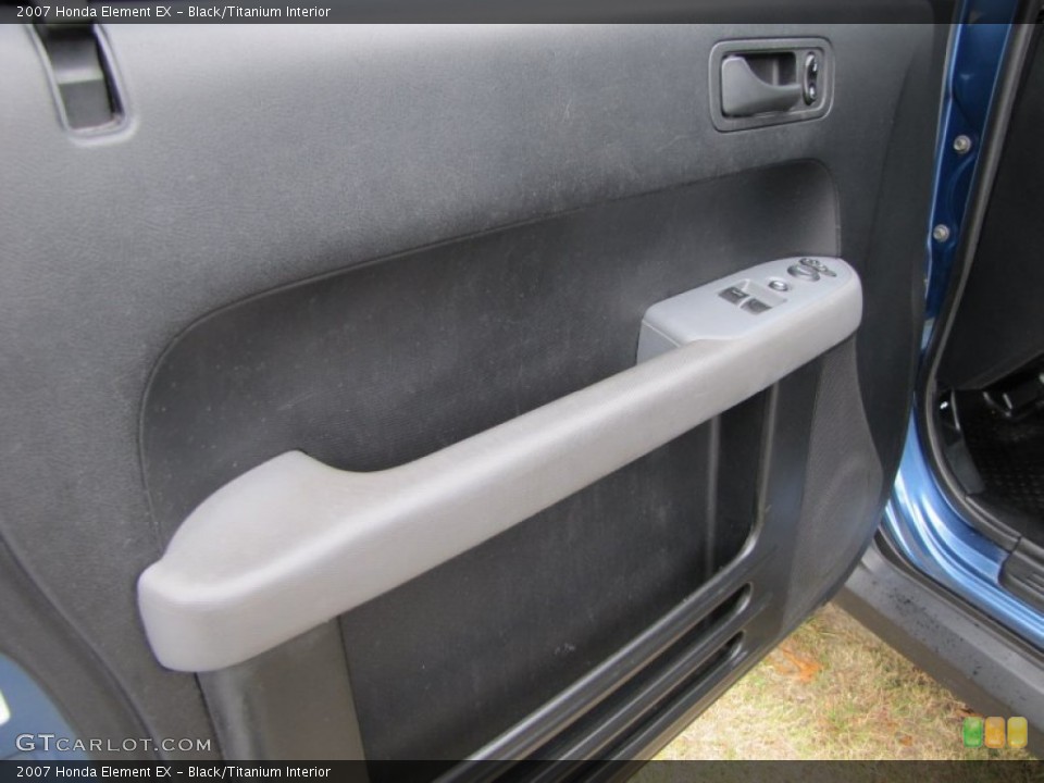 Black/Titanium Interior Door Panel for the 2007 Honda Element EX #71172939