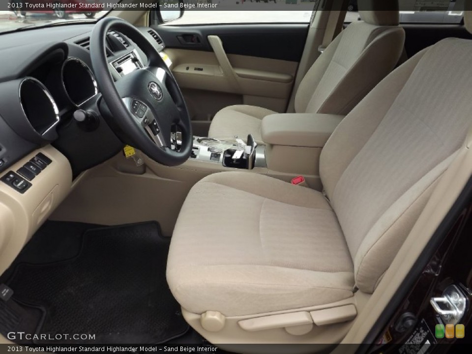 Sand Beige Interior Photo for the 2013 Toyota Highlander  #71175539