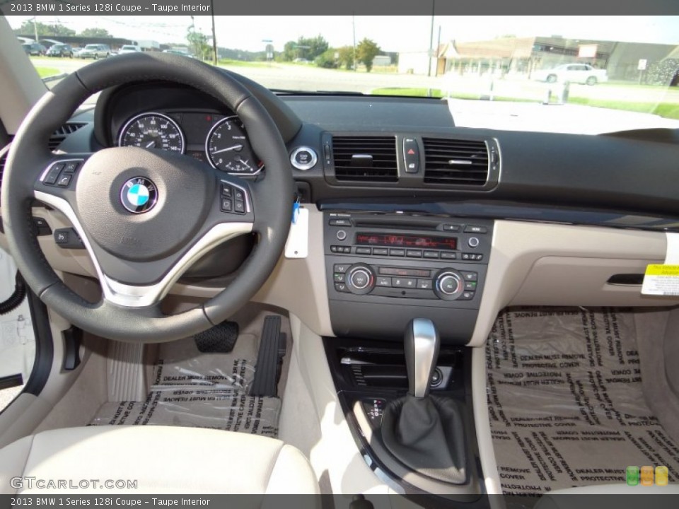 Taupe Interior Dashboard for the 2013 BMW 1 Series 128i Coupe #71176770
