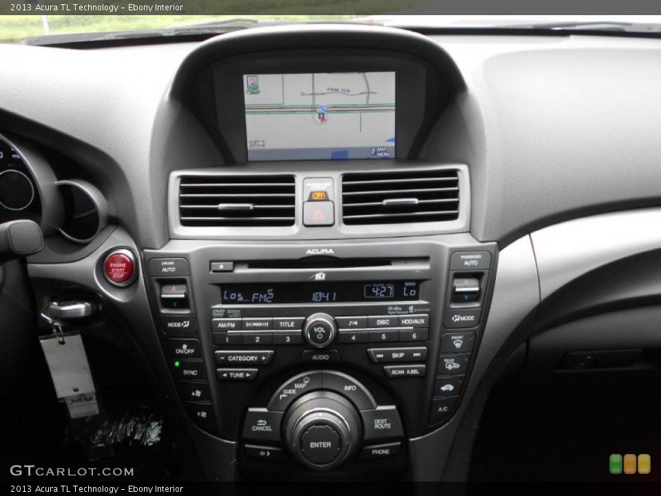Ebony Interior Controls for the 2013 Acura TL Technology #71177045