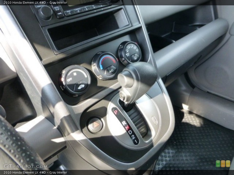Gray Interior Controls for the 2010 Honda Element LX 4WD #71177364
