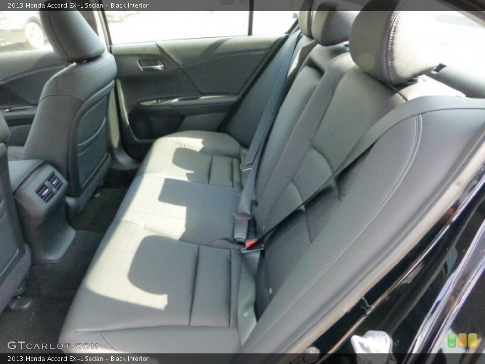 Black Interior Rear Seat for the 2013 Honda Accord EX-L Sedan #71178327