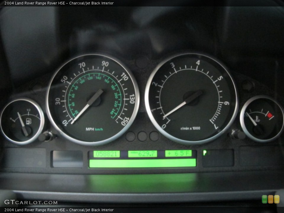 Charcoal/Jet Black Interior Gauges for the 2004 Land Rover Range Rover HSE #71181633