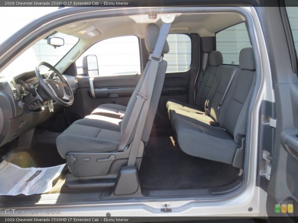 Ebony Interior Photo for the 2009 Chevrolet Silverado 2500HD LT Extended Cab #71186956