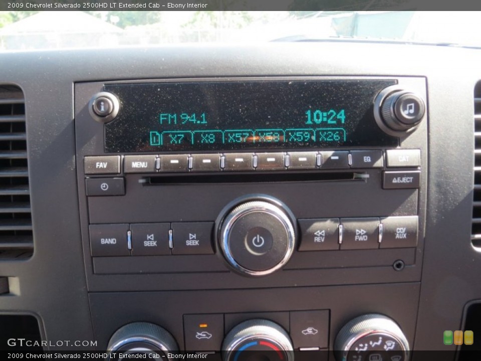 Ebony Interior Audio System for the 2009 Chevrolet Silverado 2500HD LT Extended Cab #71187028