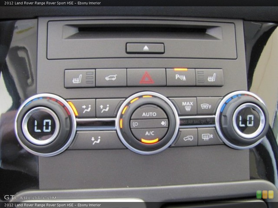 Ebony Interior Controls for the 2012 Land Rover Range Rover Sport HSE #71187780