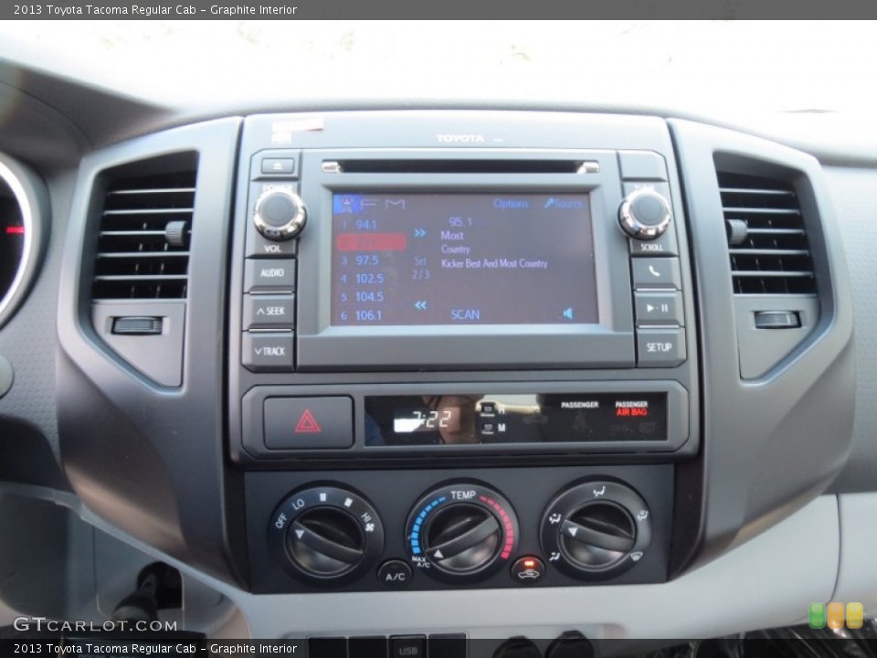 Graphite Interior Controls for the 2013 Toyota Tacoma Regular Cab #71188051
