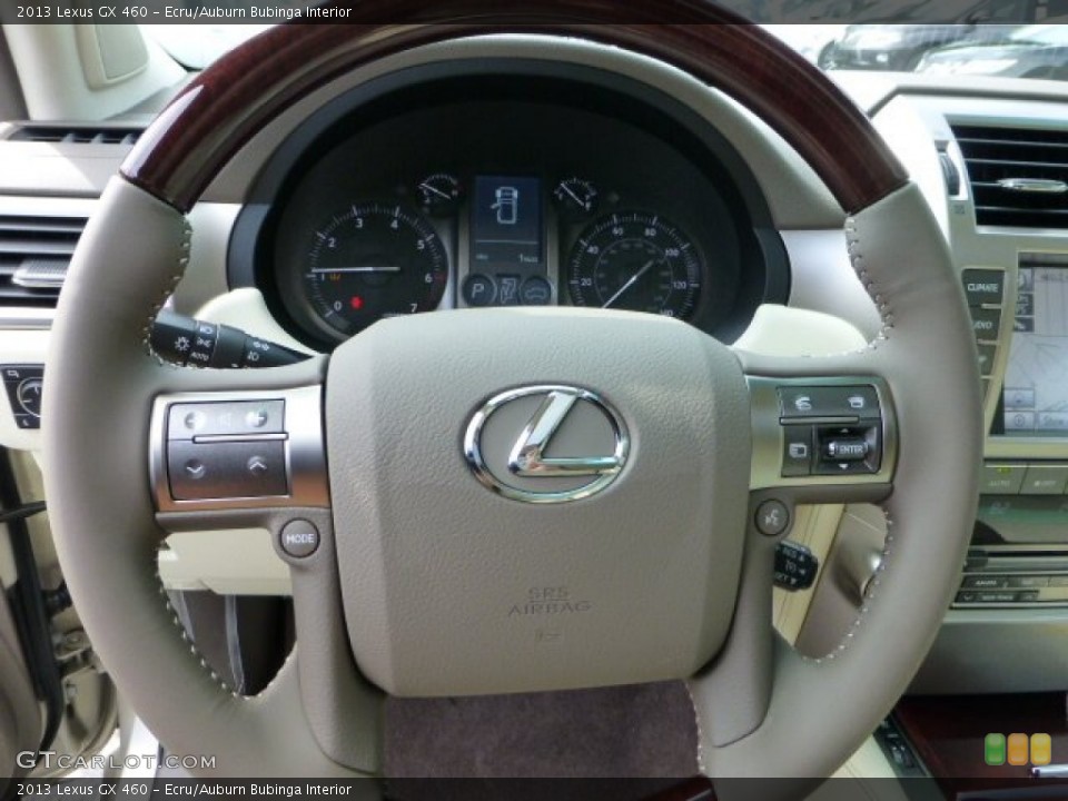 Ecru/Auburn Bubinga Interior Steering Wheel for the 2013 Lexus GX 460 #71191396