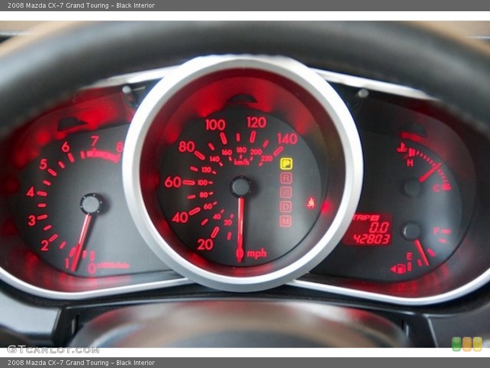 Black Interior Gauges for the 2008 Mazda CX-7 Grand Touring #71191588