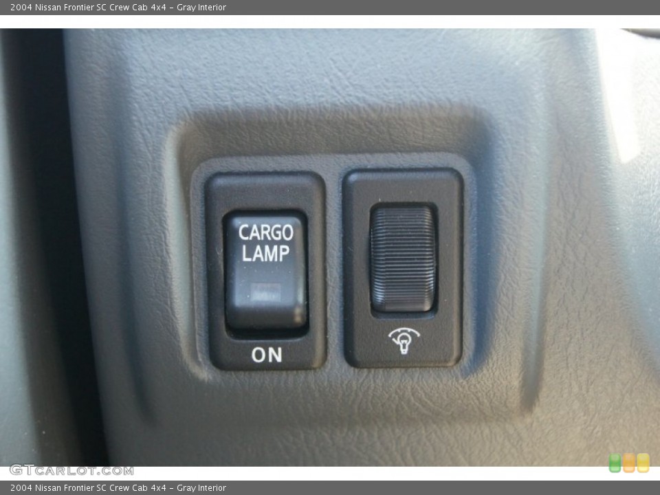Gray Interior Controls for the 2004 Nissan Frontier SC Crew Cab 4x4 #71192611