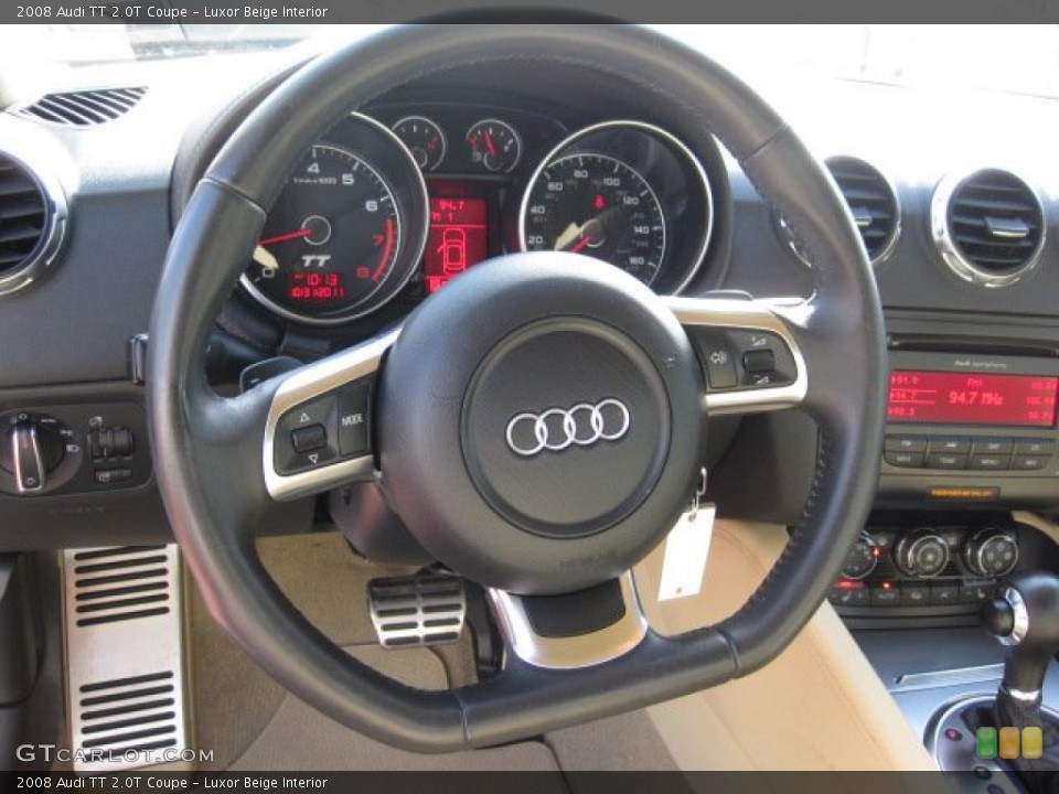 Luxor Beige Interior Steering Wheel for the 2008 Audi TT 2.0T Coupe #71194979