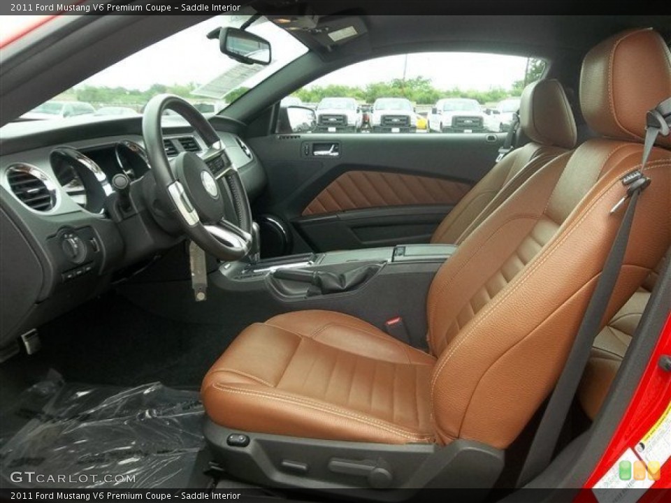Saddle 2011 Ford Mustang Interiors