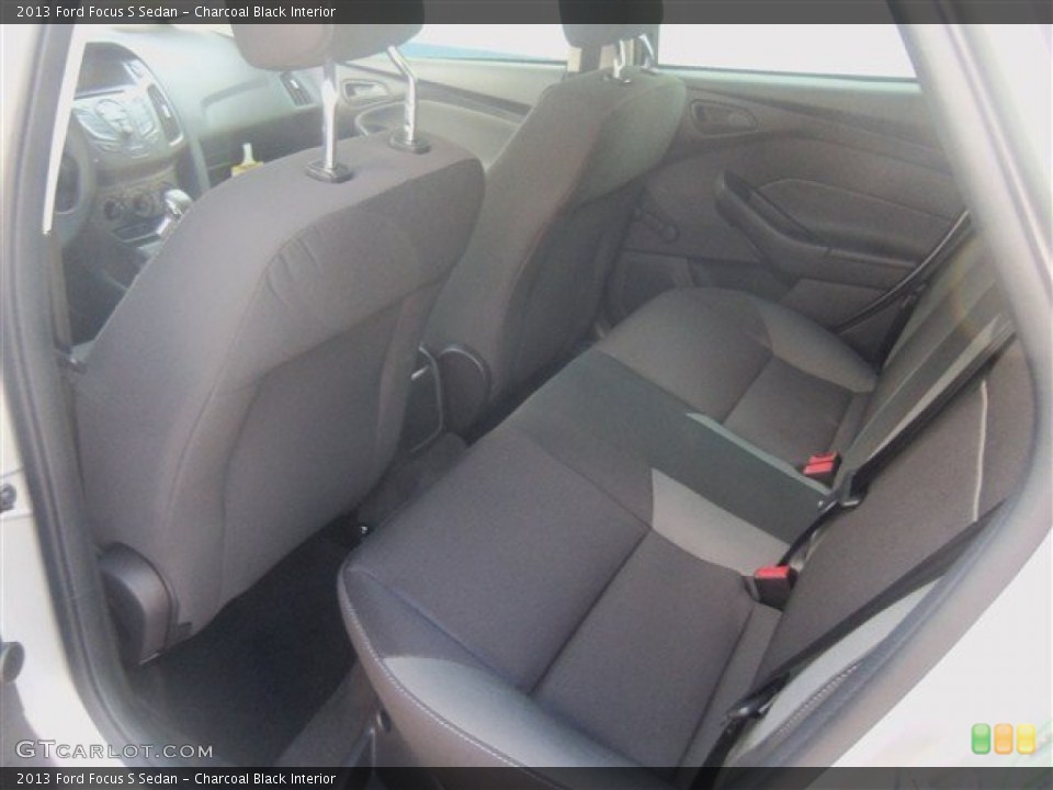 Charcoal Black Interior Rear Seat for the 2013 Ford Focus S Sedan #71199046