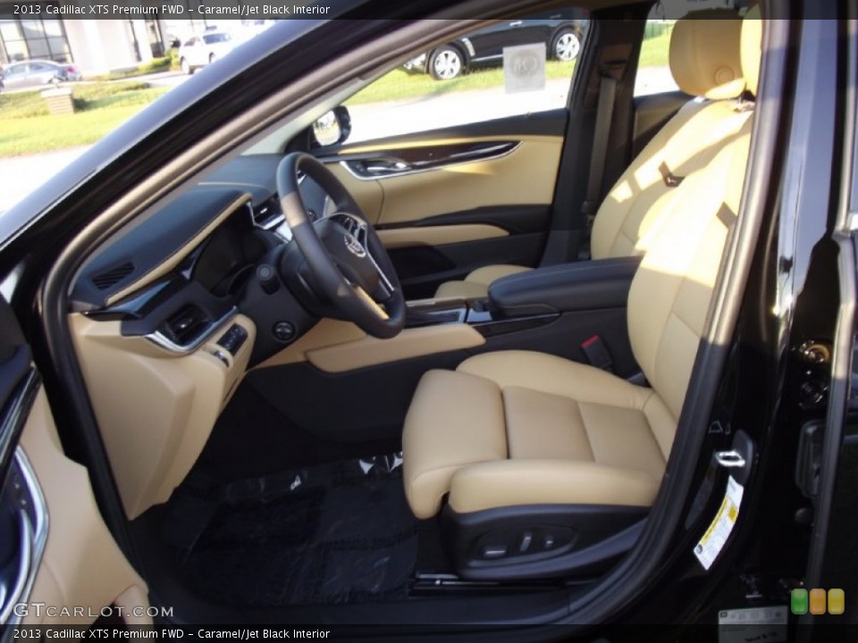 Caramel/Jet Black Interior Front Seat for the 2013 Cadillac XTS Premium FWD #71202752