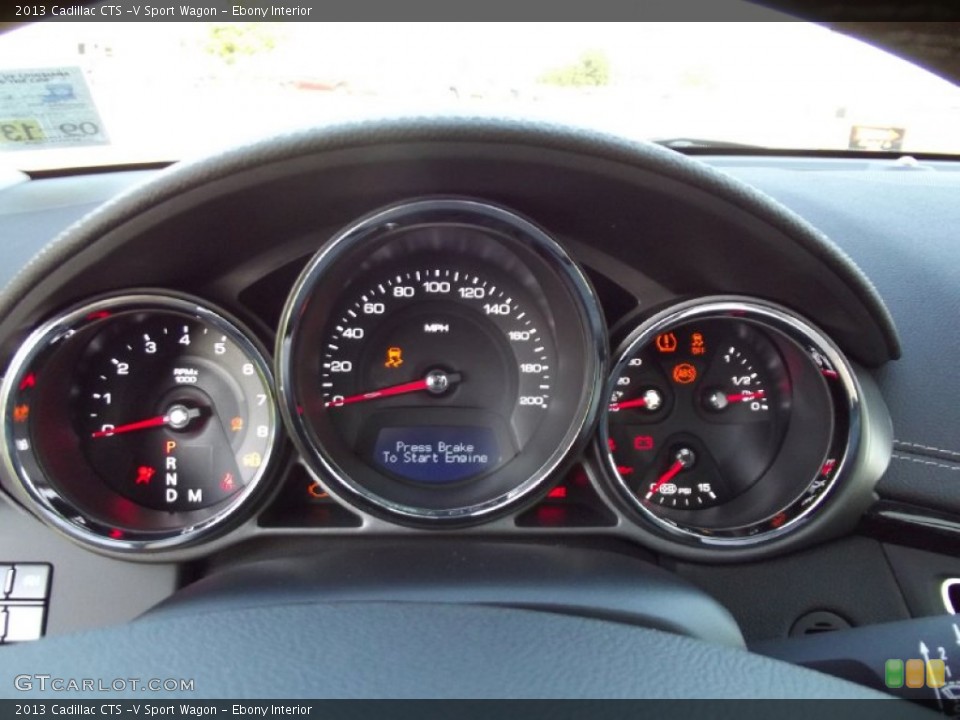 Ebony Interior Gauges for the 2013 Cadillac CTS -V Sport Wagon #71203330