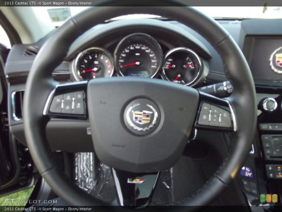 Ebony Interior Steering Wheel for the 2013 Cadillac CTS -V Sport Wagon #71203339