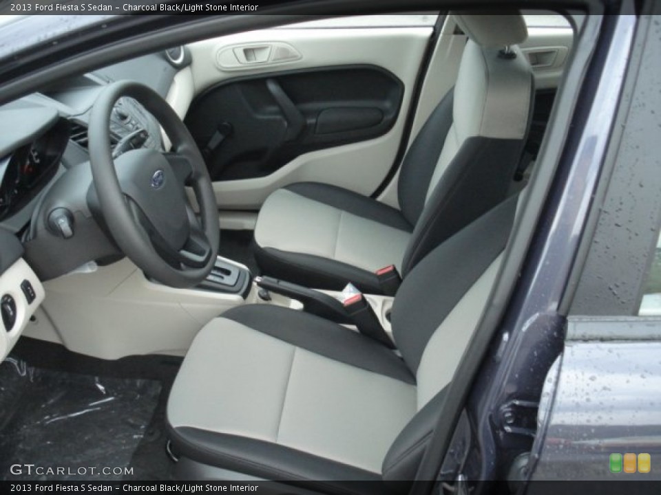 Charcoal Black/Light Stone Interior Photo for the 2013 Ford Fiesta S Sedan #71204140