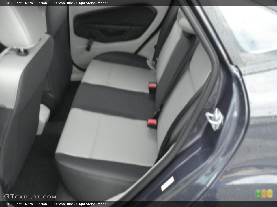Charcoal Black/Light Stone Interior Rear Seat for the 2013 Ford Fiesta S Sedan #71204158