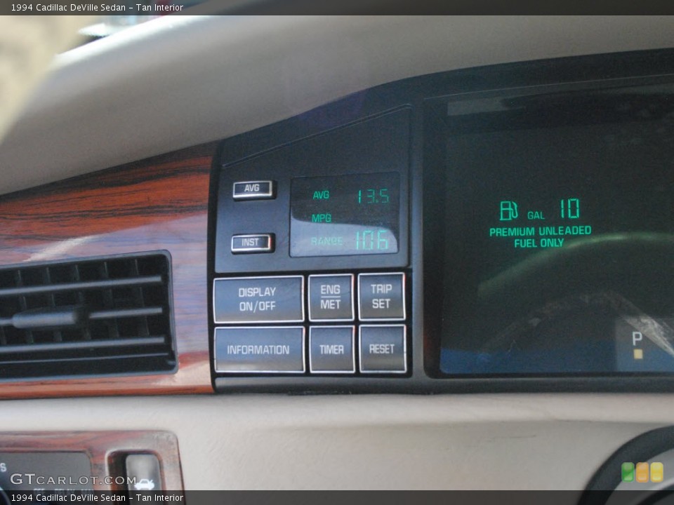 Tan Interior Controls for the 1994 Cadillac DeVille Sedan #71205895
