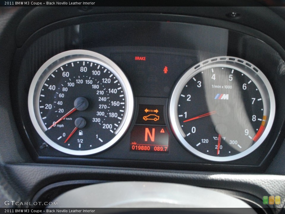 Black Novillo Leather Interior Gauges for the 2011 BMW M3 Coupe #71206684