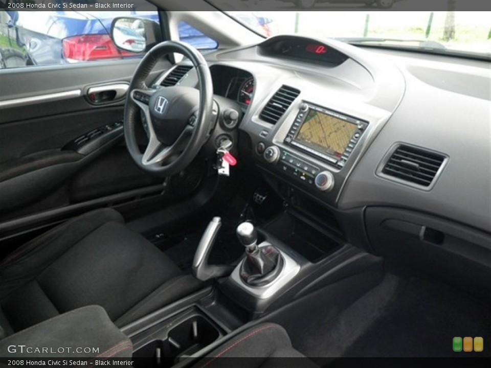 Black Interior Photo for the 2008 Honda Civic Si Sedan #71208115