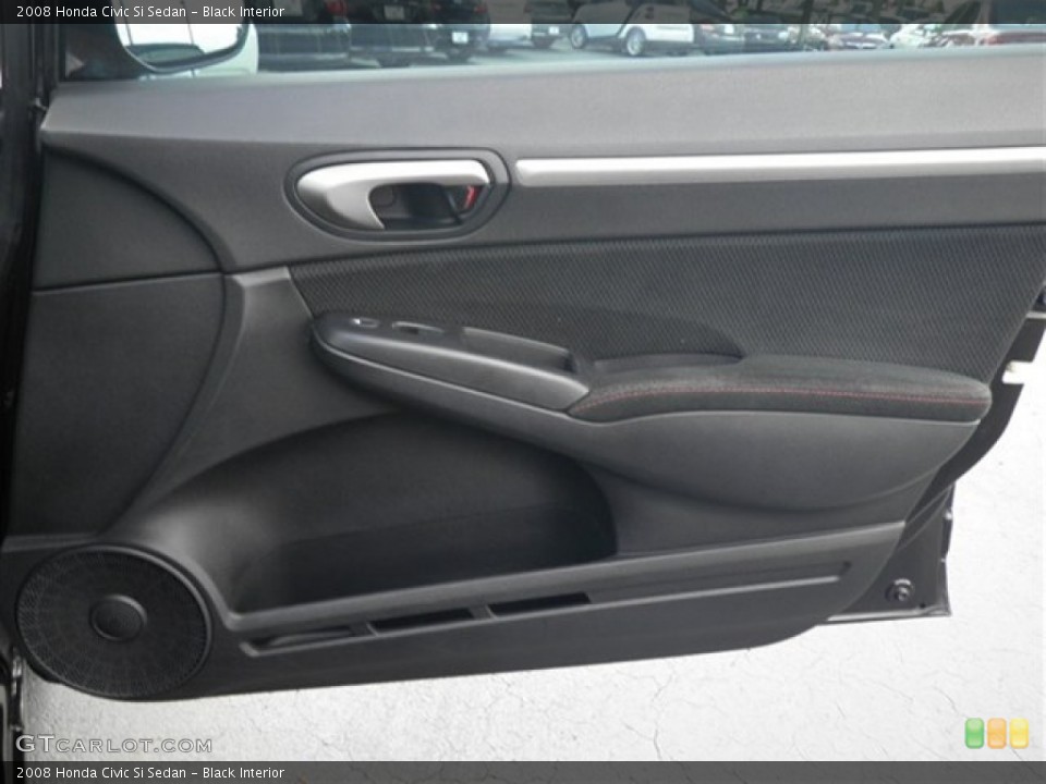 Black Interior Door Panel for the 2008 Honda Civic Si Sedan #71208131