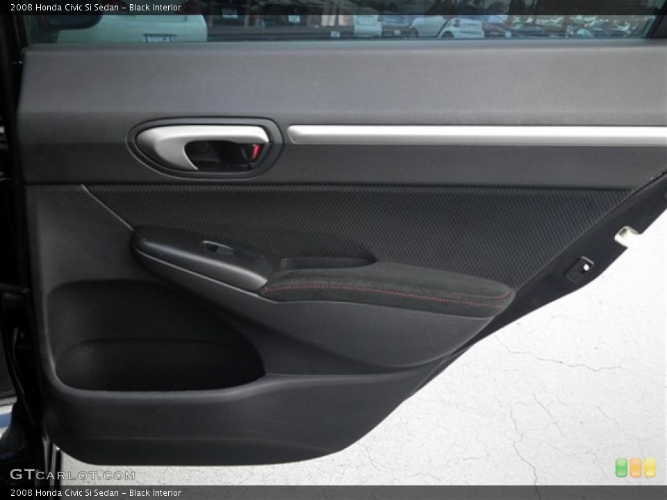 Black Interior Door Panel for the 2008 Honda Civic Si Sedan #71208136